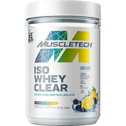Iso Whey Clear, Lemon Berry Blizzard - 503g - Vitax.ro