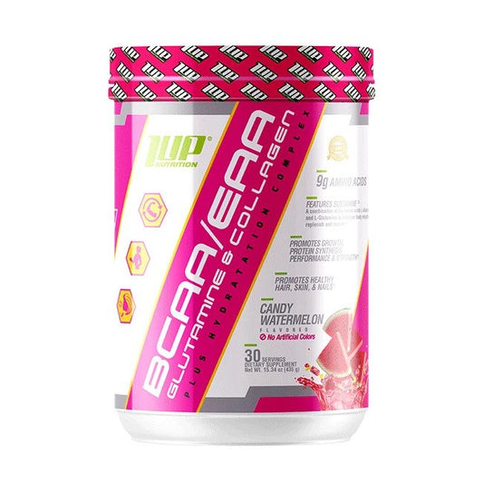 Her BCAA/EAA Glutamine & Collagen Plus Hydration Complex, Candy Watermelon - 465g - Vitax.ro