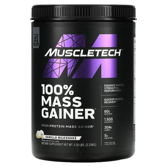 100% Mass Gainer, Vanilla Milkshake - 2330g - Vitax.ro