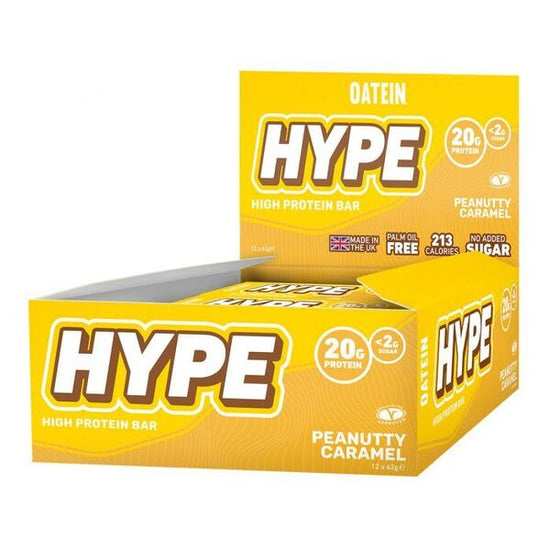 Hype Bar, Peanutty Caramel - 12 x 62g - Vitax.ro