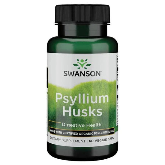 Psyllium Husks, 625mg - 60 vcaps - Vitax.ro