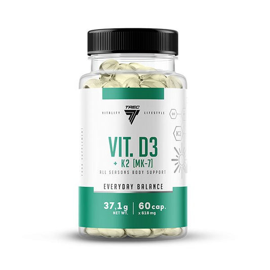 Vit D3 + K2 MK-7 - 60 caps - Vitax.ro