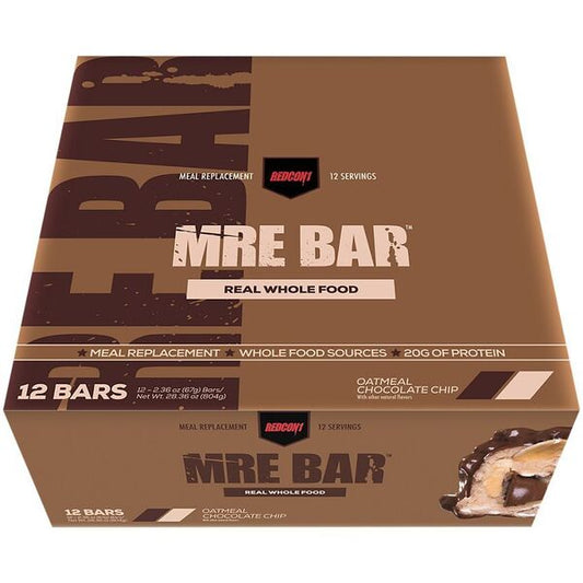 MRE Bar, Oatmeal Chocolate Chip - 12 bars - Vitax.ro