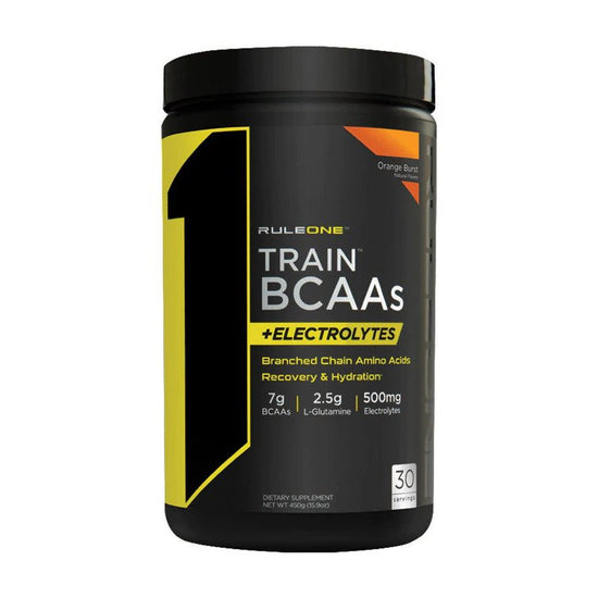 Train BCAAs + Electrolytes, Orange Burst - 450g - Vitax.ro