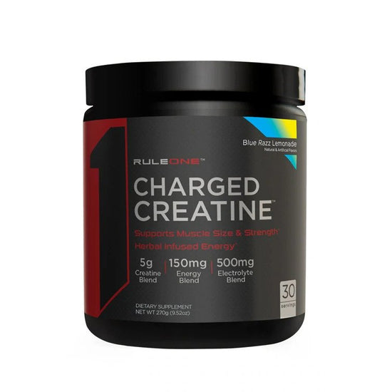 Charged Creatine, Blue Razz Lemonade - 270g - Vitax.ro