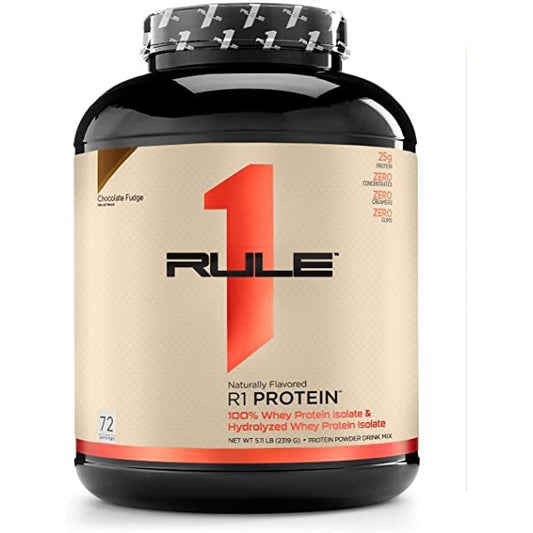 R1 Protein Naturally Flavored, Chocolate Fudge - 2319g - Vitax.ro