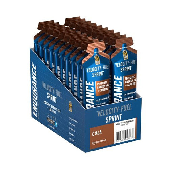 Endurance Sprint Isotonic Energy Gel + Caffeine, Cola - 20 x 60g - Vitax.ro