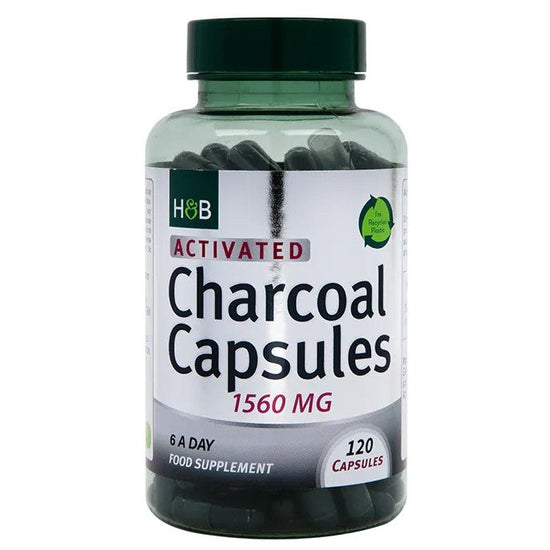 Activated Charcoal, 1560mg - 120 caps - Vitax.ro