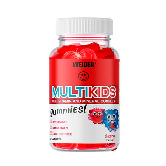 Multikids Gummies, Cherry - 50 gummies - Vitax.ro