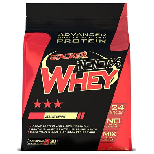 100% Whey, Strawberry - 908g - Vitax.ro