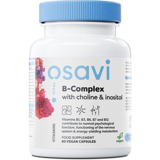 B-Complex with Choline & Inositol - 60 vegan caps - Vitax.ro