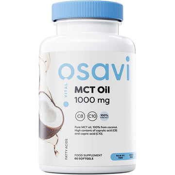 MCT Oil, 1000mg - 60 softgels - Vitax.ro