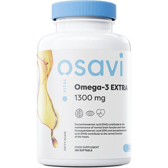 Omega-3 Extra, 1300mg (Lemon) - 120 softgels (EAN 5904139920367) - Vitax.ro