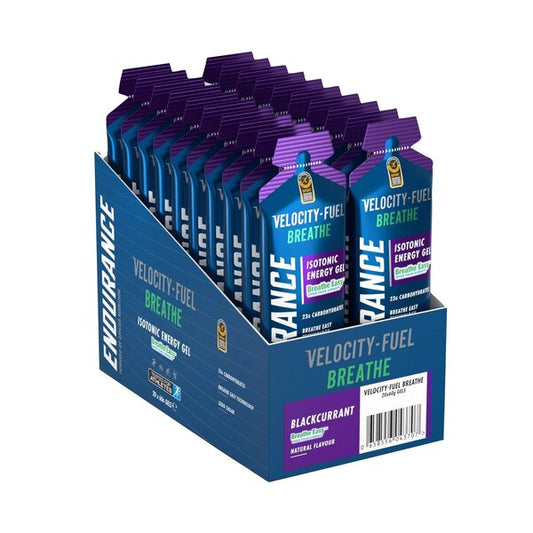 Endurance Breathe Isotonic Energy Gel, Blackcurrant - 20 x 60g - Vitax.ro