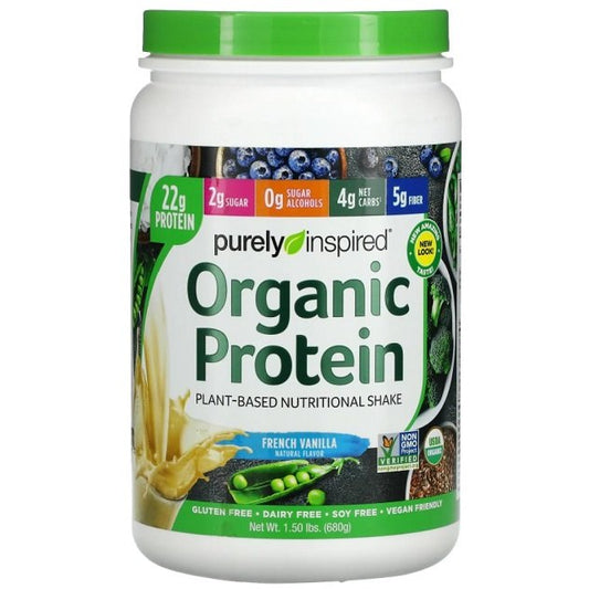 Organic Protein - Plant-Based, French Vanilla - 680g - Vitax.ro