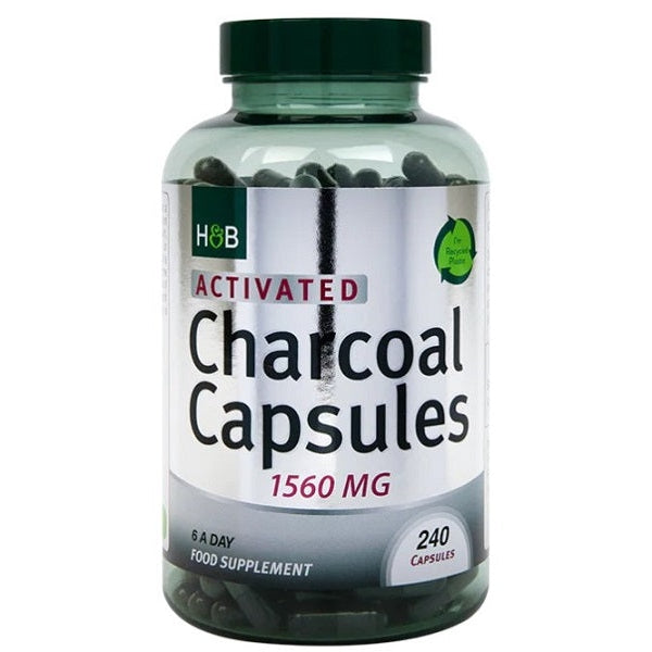 Activated Charcoal, 1560mg - 240 caps - Vitax.ro
