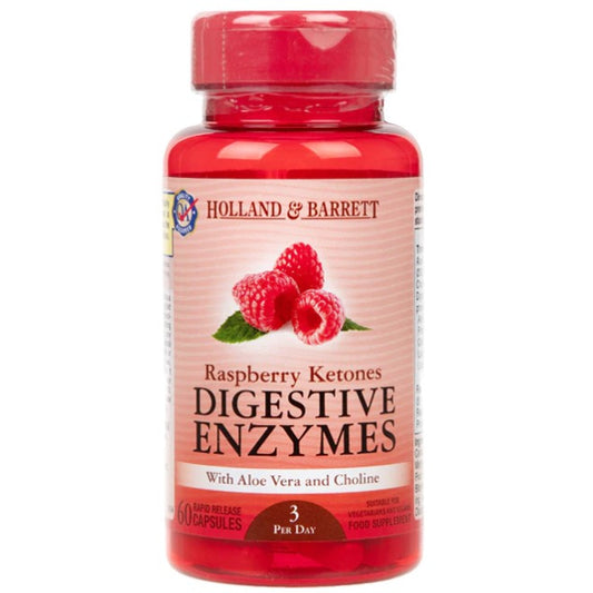 Raspberry Ketones, Digestive Enzymes - 60 caps - Vitax.ro