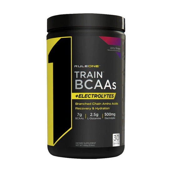 Train BCAAs + Electrolytes, Juicy Grape - 450g - Vitax.ro