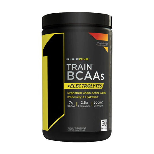 Train BCAAs + Electrolytes, Peach Mango - 450g - Vitax.ro