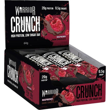 Crunch Bar, Raspberry Dark Chocolate - 12 bars - Vitax.ro
