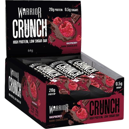 Crunch Bar, Raspberry Dark Chocolate - 12 bars - Vitax.ro