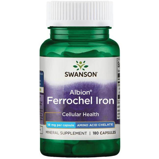Albion Ferrochel Iron, 18mg - 180 caps - Vitax.ro