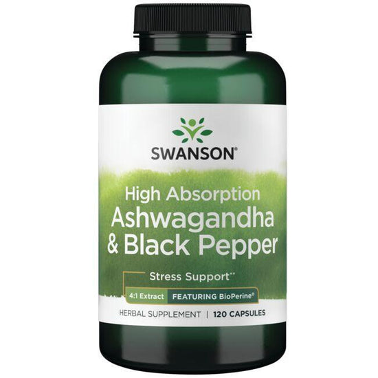 High Absorption Ashwagandha & Black Pepper - 120 caps - Vitax.ro