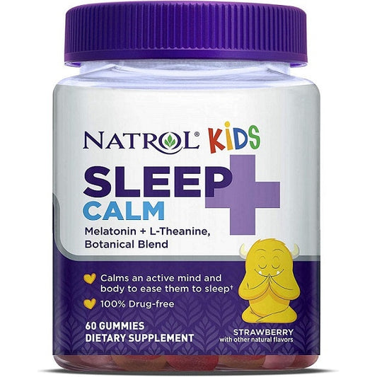 Kids Sleep + Calm, Strawberry - 60 gummies - Vitax.ro