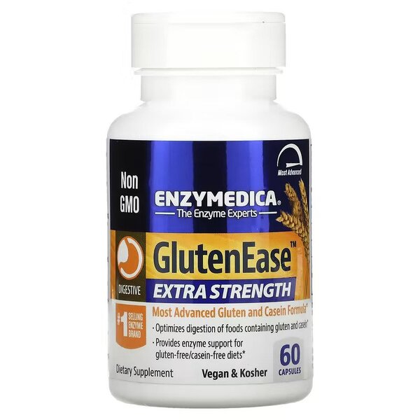 GlutenEase Extra Strength - 60 caps - Vitax.ro