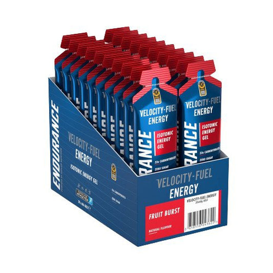 Endurance Energy Isotonic Energy Gel, Fruit Burst - 20 x 60g - Vitax.ro