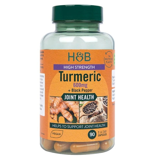 High Strength Turmeric with Black Pepper, 600mg - 90 caps - Vitax.ro