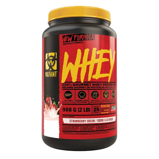 Mutant Whey, Strawberry Cream - 908g - Vitax.ro
