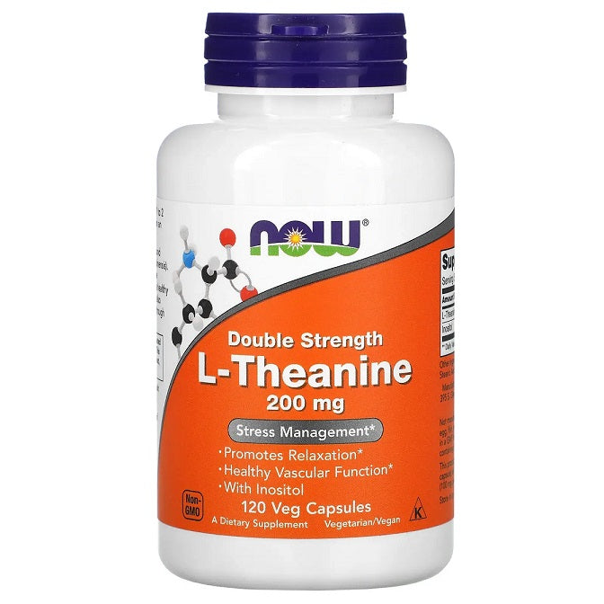 Double Strength L-Theanine, 200mg - 120 vcaps - Vitax.ro