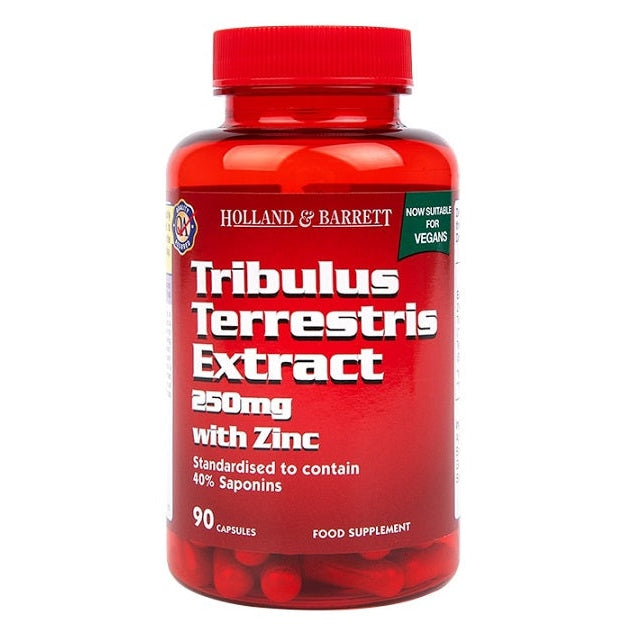 Tribulus Terrestris Extract with Zinc, 250mg - 90 vcaps - Vitax.ro