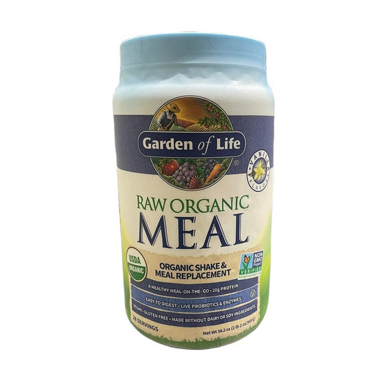 Raw Organic Meal, Vanilla - 969g - Vitax.ro