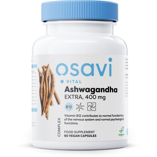 Ashwagandha Extra, 400mg - 60 vegan caps - Vitax.ro
