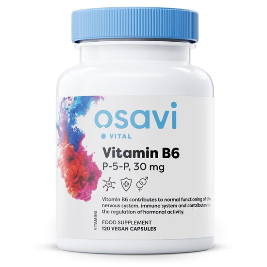 Vitamin B6, P-5-P, 30 mg - 120 vegan caps - Vitax.ro