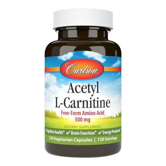 Acetyl L-Carnitine, 500mg - 120 vcaps, Carlson Labs - Vitax.ro