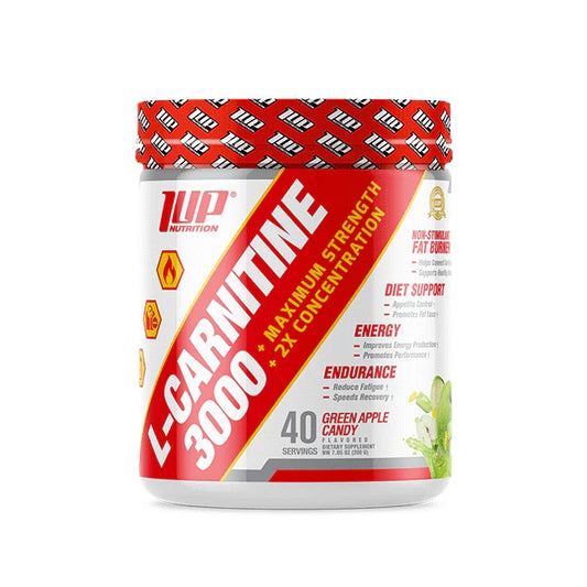 L-Carnitine 3000 Powder, Green Apple Candy - 200g - Vitax.ro