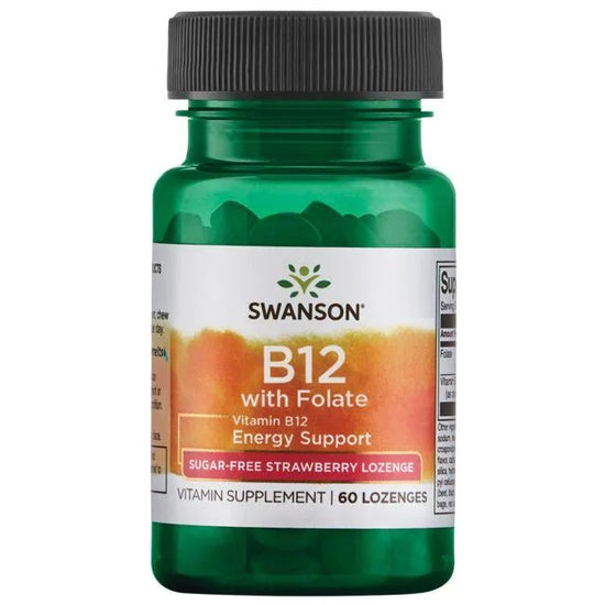 B12 with Folate, Strawberry - 60 lozenges - Vitax.ro