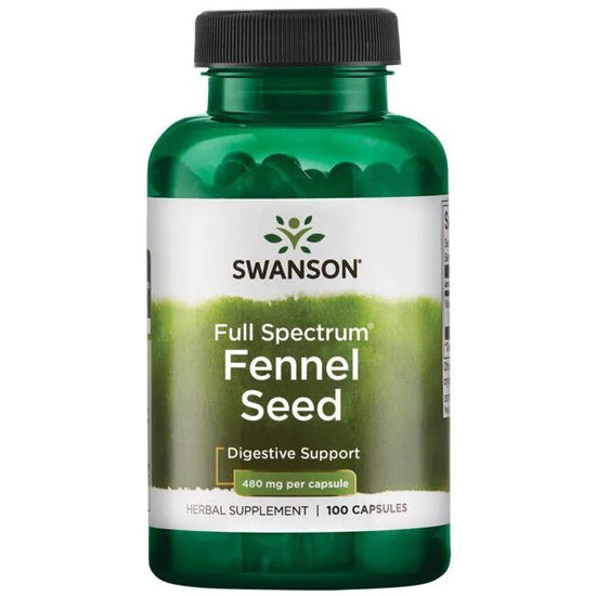 Full Spectrum Fennel Seed, 480mg - 100 caps - Vitax.ro