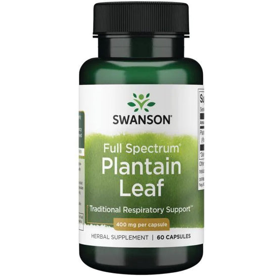 Full Spectrum Plantain Leaf, 400mg - 60 caps - Vitax.ro