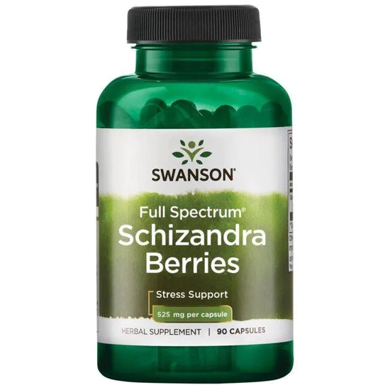 Full Spectrum Schizandra Berries, 525mg - 90 caps - Vitax.ro