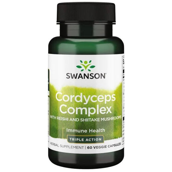 Cordyceps Complex with Reishi and Shiitake Mushrooms - 60 vcaps - Vitax.ro