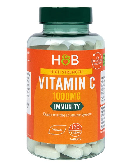 High Strength Vitamin C, 1000mg - 120 vegan tabs - Vitax.ro