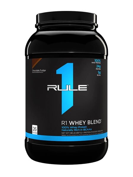 R1 Whey Blend, Chocolate Fudge (EAN 196671004918) - 897g - Vitax.ro