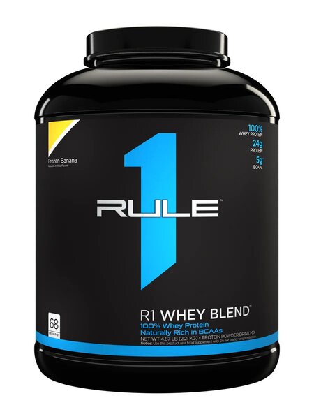 R1 Whey Blend, Frozen Banana (EAN 196671006776) - 2210g - Vitax.ro
