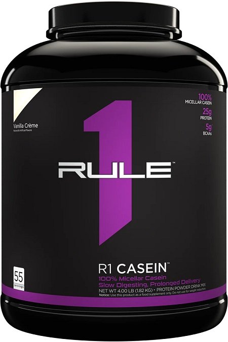 R1 Casein, Vanilla Creme (EAN 196671004420) - 1820g - Vitax.ro