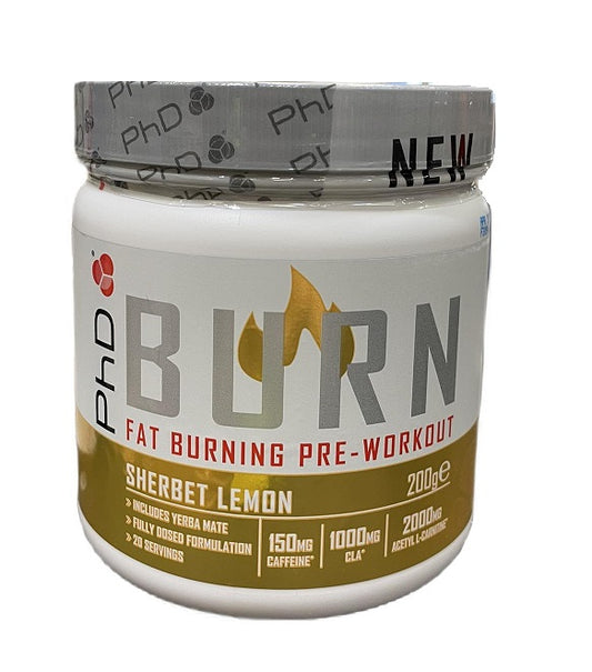 Burn Pre-Workout, Sherbet Lemon - 200g - Vitax.ro