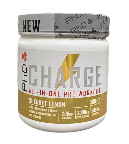 Charge All-In-One Pre-Workout, Sherbet Lemon - 300g - Vitax.ro